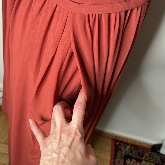 Azazie Metz Terracotta Chiffon Dresss - Picture 7 of 10